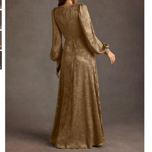 Azazie Atelier Savanah Mocha Maxi Dress - Picture 4 of 7